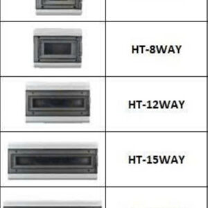 Tủ điện nhựa lắp nổi/âm tường 15 đường, chống nước ngoài trời GN