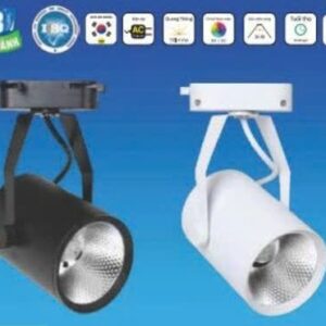 Đèn rọi ray 20w cob vỏ đen as trắng