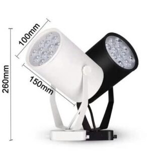 Đèn rọi ray mắt ếch 12w đen trắng