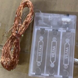Dây nháy kim sa 3 pin trắng (ko pin) 3m