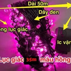 Dây nháy lục giác 33m dây đen as hồng