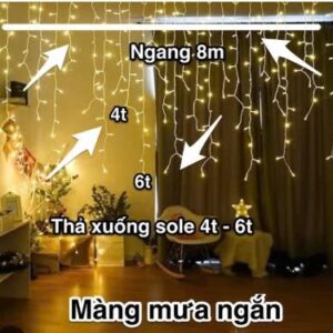 Dây nháy màn dài 8m xuống 4t-6t as vàng