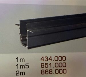Thanh ray nam châm lắp âm 2m Anfaco