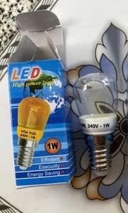 Bóng tủ lạnh led E14 trắng HT