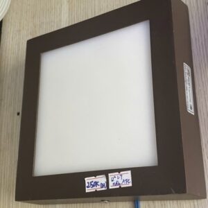 Đèn nổi 12w vuông trắng viền nâu AFC