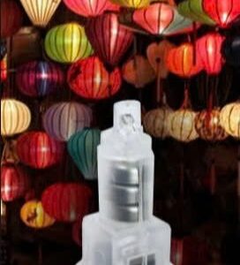 Bóng pin lồng đèn as vàng