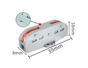 Cút nối dây PCT-221 1 ra 1, 1 màu