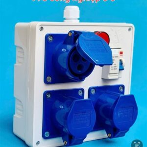 Bộ nguồn công nghiệp, gồm 1 CB 32A, 3 ổ 16a, 1 đèn báo