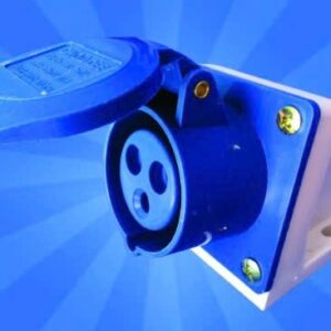 Ổ cắm âm công nghiệp cố định có đế trắng 3P 32A