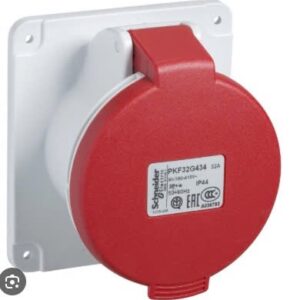 Ổ cắm âm công nghiệp 3p16a cố định schneider