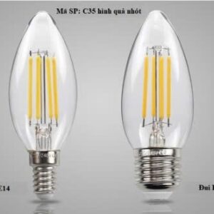 Bóng edison E27 4w C35 đầu bằng