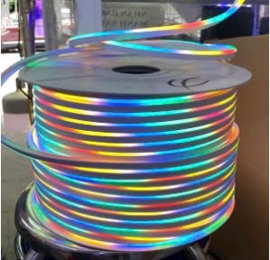 Dây led neon as đuổi đủ màu 2 mặt 220v (100m/cuộn)
