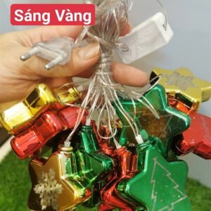 Dây nháy sao màu noel 16 trái