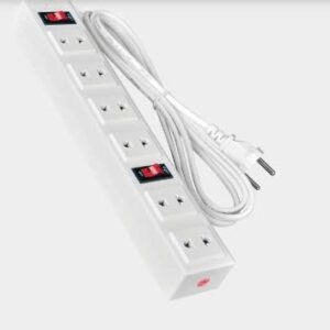 Ổ cắm 001A-01 ( 6 lỗ 2 chấu dây 5 mét)