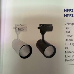 Đèn rọi ray 30w A3 vỏ đen as trắng Navigate