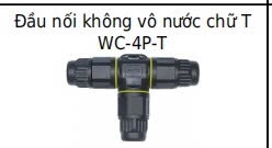 Đầu nối không vô nước chữ T WC-4P-T