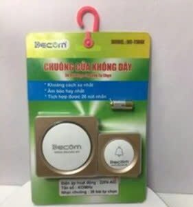 Chuông không dây DC_1108E vàng đồng