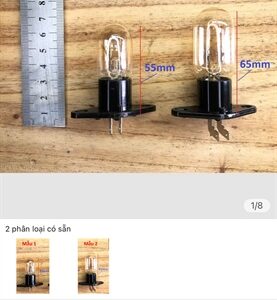 Bóng đèn lò vi sóng liền đế 220v 20w chân cong