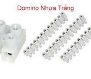 Đôminô nhựa trắng 10 mm2 - 10A