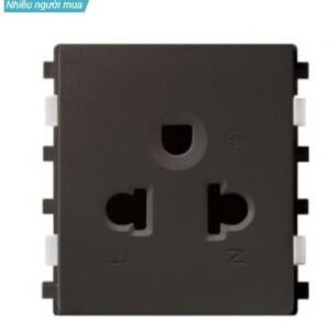 Ổ cắm âm đơn 3 chấu, sz 2S ZenceloA Nâu Schneider