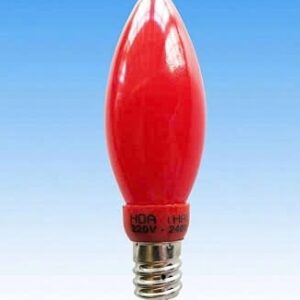 Bóng ớt led dài đỏ đục E12 HT