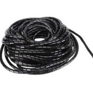 Dây óng xoắn phi 8 đen (10m/bị)