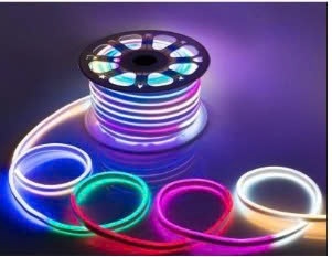 Dây led neon 2 mặt 220v đủ màu ( 1vòng 7màu/7m)
