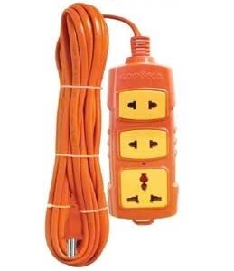 Ổ dây 3 lỗ 10m cam Sopoka