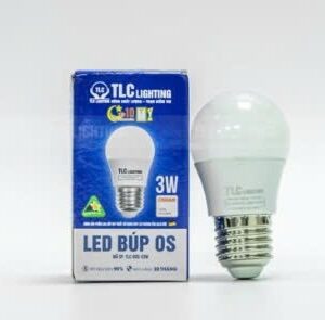 Bóng led tròn 3w đỏ TLC