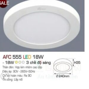 Đèn nổi 18w tròn as 4000k AFC